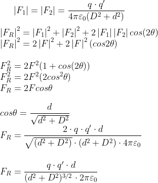 Duas cargas puntiformes, +q e -q, estão 2}\cdot2\pi\varepsilon&space;_{0}&space;}\\